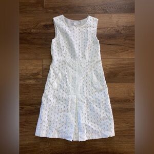 Diane Von Furstenberg White Eyelet A-Line women’s dress size 10